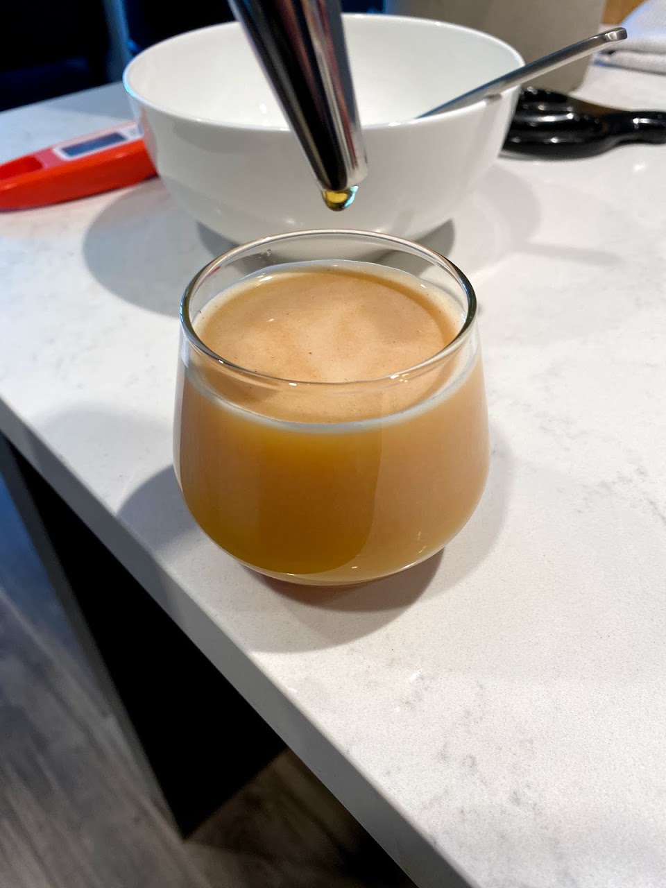 Tea properly dispensed from a nitro faucet